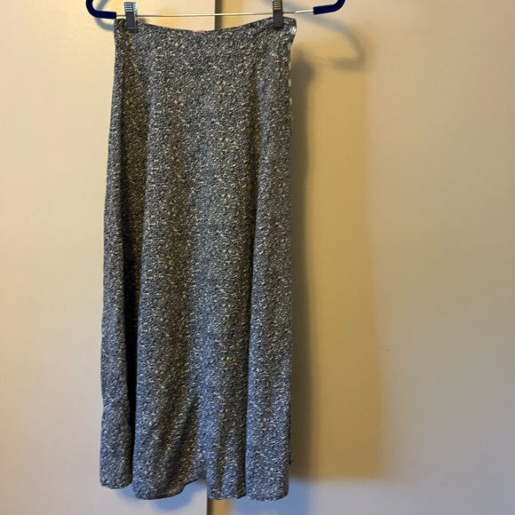 Putumayo 90s Aline fitted skirt with side buttons floral rayon midi vintage - Picture 1 of 8